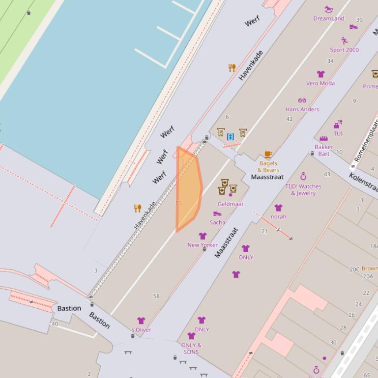 Kaart van postcodegebied 5911HP.