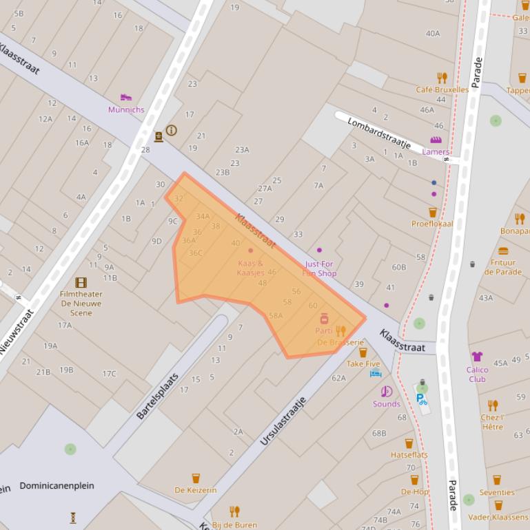 Kaart van postcodegebied 5911JR.