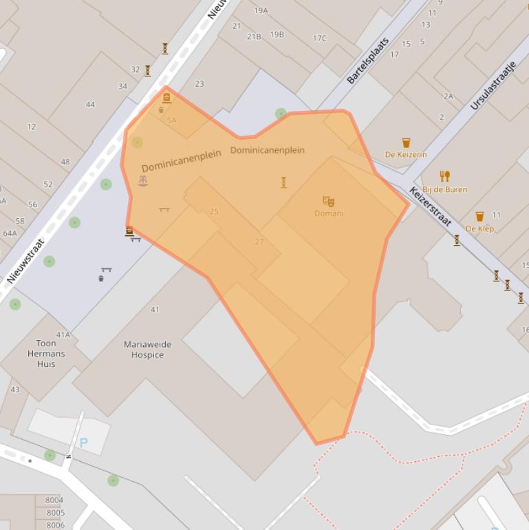 Kaart van postcodegebied 5911KN.