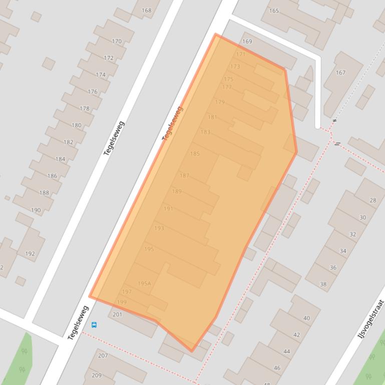 Kaart van postcodegebied 5912BE.