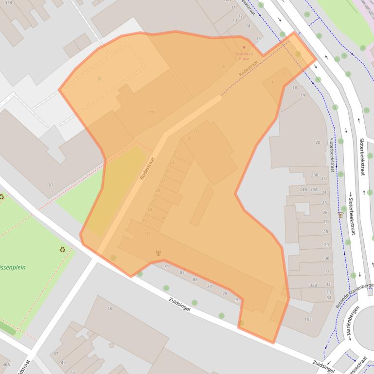 Kaart van postcodegebied 5912CN.