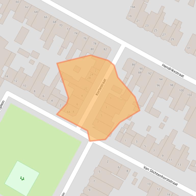 Kaart van postcodegebied 5912CW.