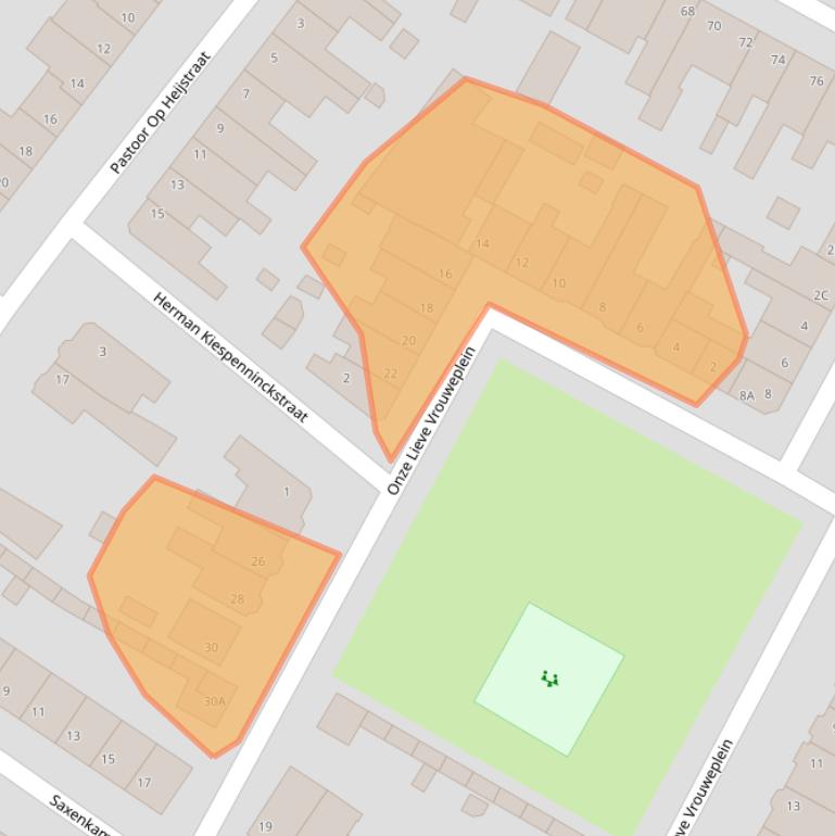 Kaart van postcodegebied 5912CZ.