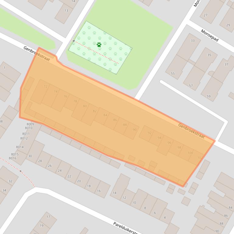 Kaart van postcodegebied 5912EH.