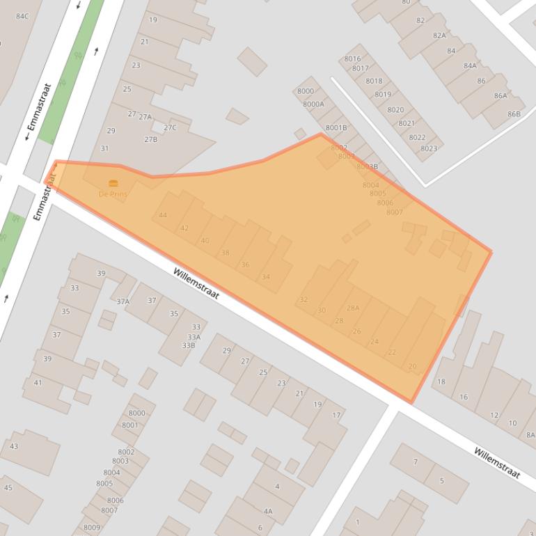 Kaart van postcodegebied 5912ER.