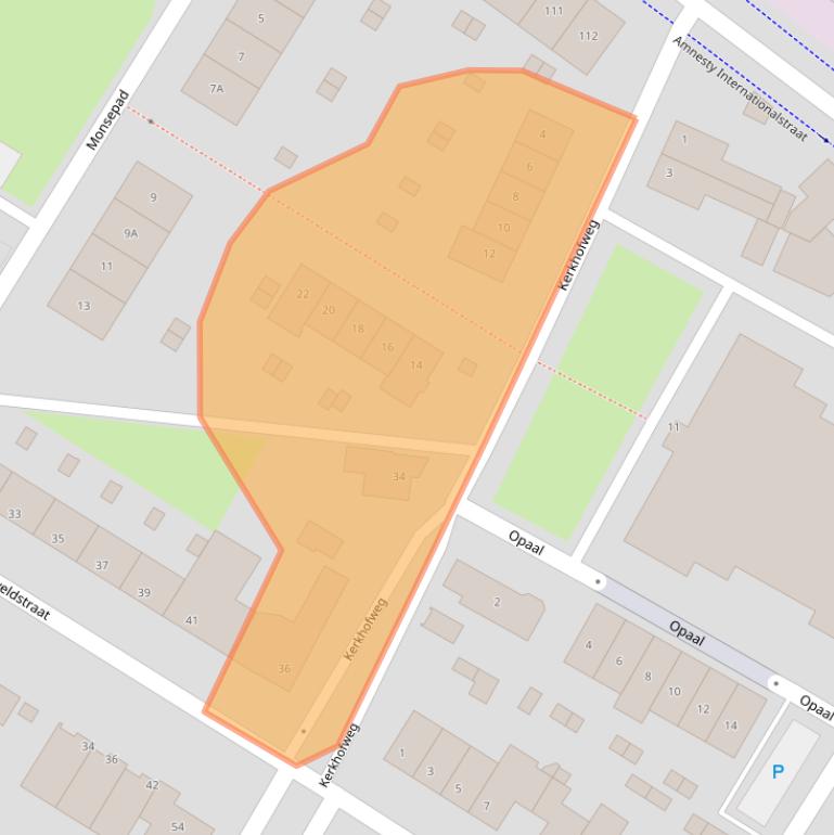 Kaart van postcodegebied 5912GP.