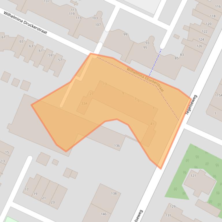 Kaart van postcodegebied 5912HN.