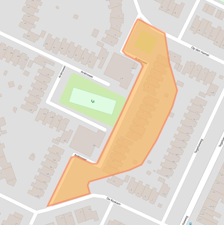 Kaart van postcodegebied 5912JC.