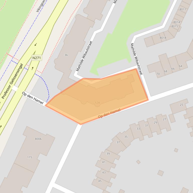 Kaart van postcodegebied 5912JK.