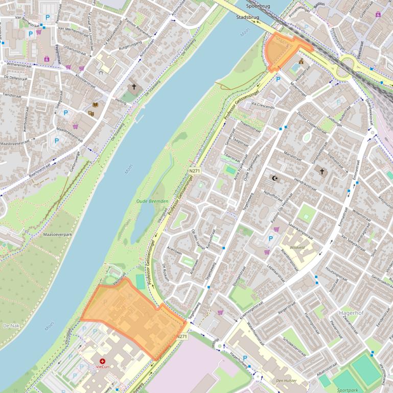 Kaart van postcodegebied 5912JX.