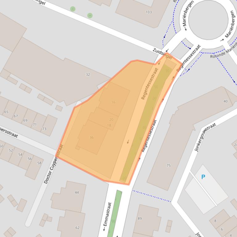 Kaart van postcodegebied 5912KC.