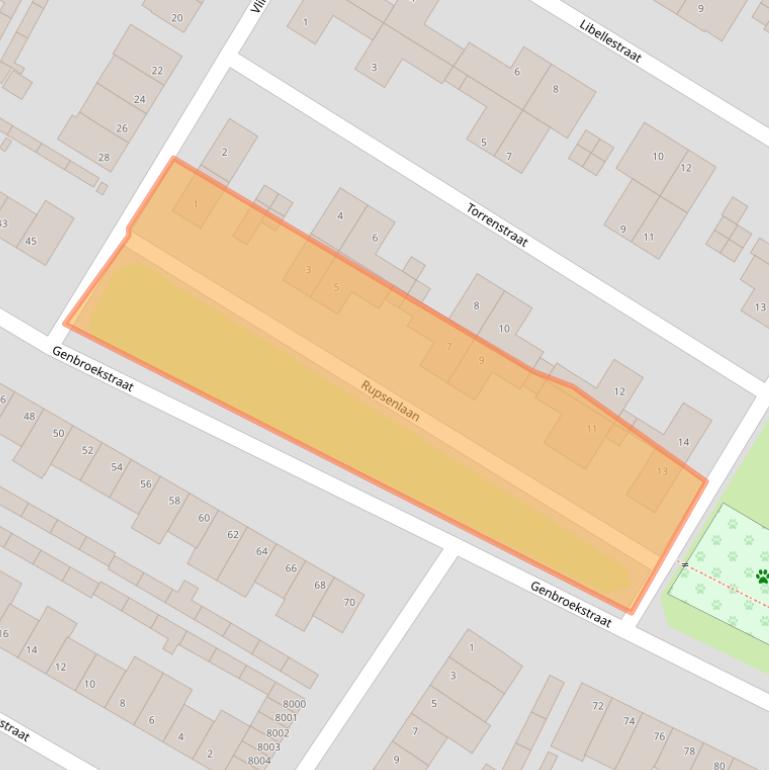 Kaart van postcodegebied 5912KS.