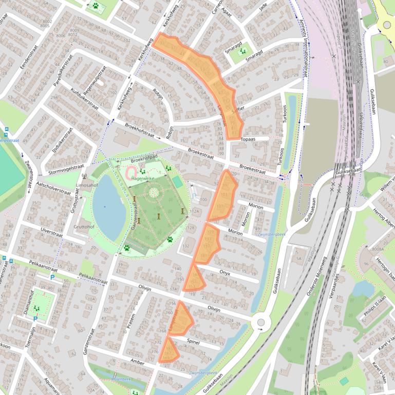 Kaart van postcodegebied 5912PA.