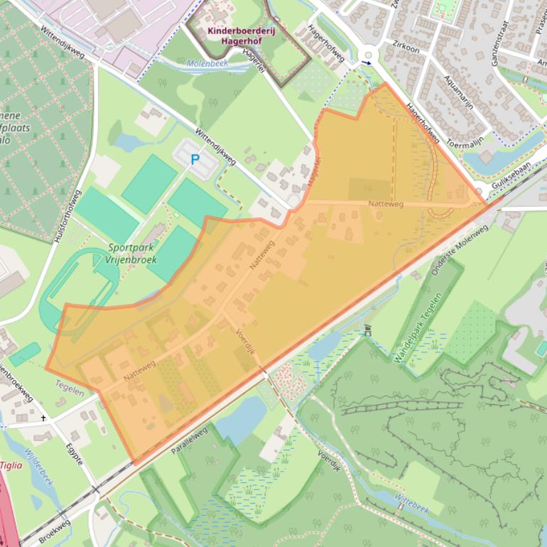 Kaart van postcodegebied 5912PH.