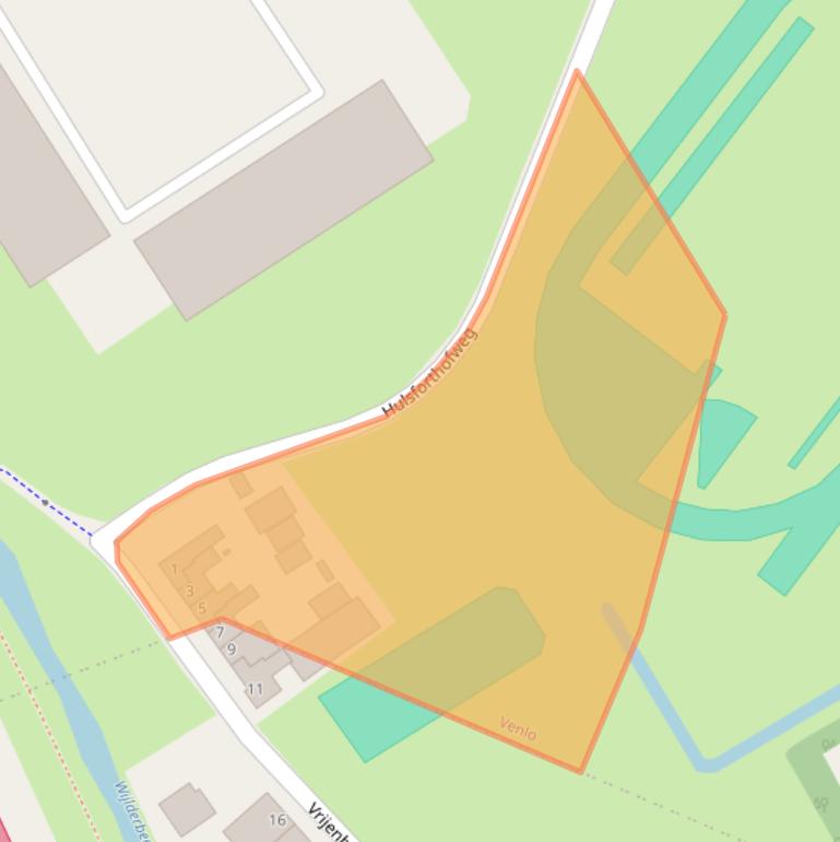 Kaart van postcodegebied 5912PK.