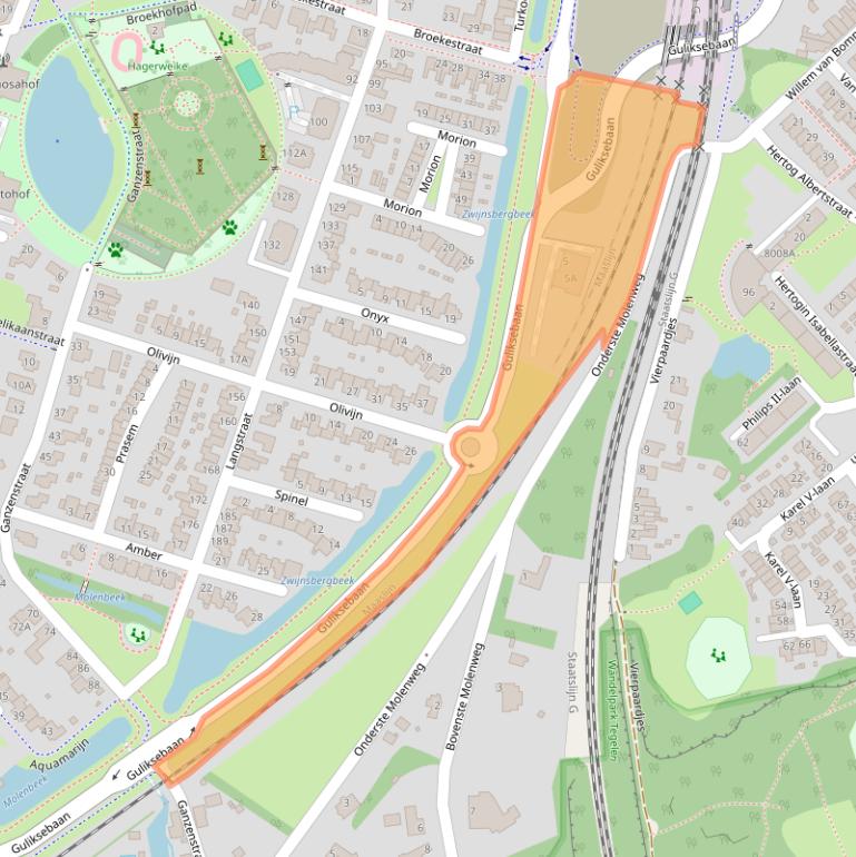 Kaart van postcodegebied 5912PR.