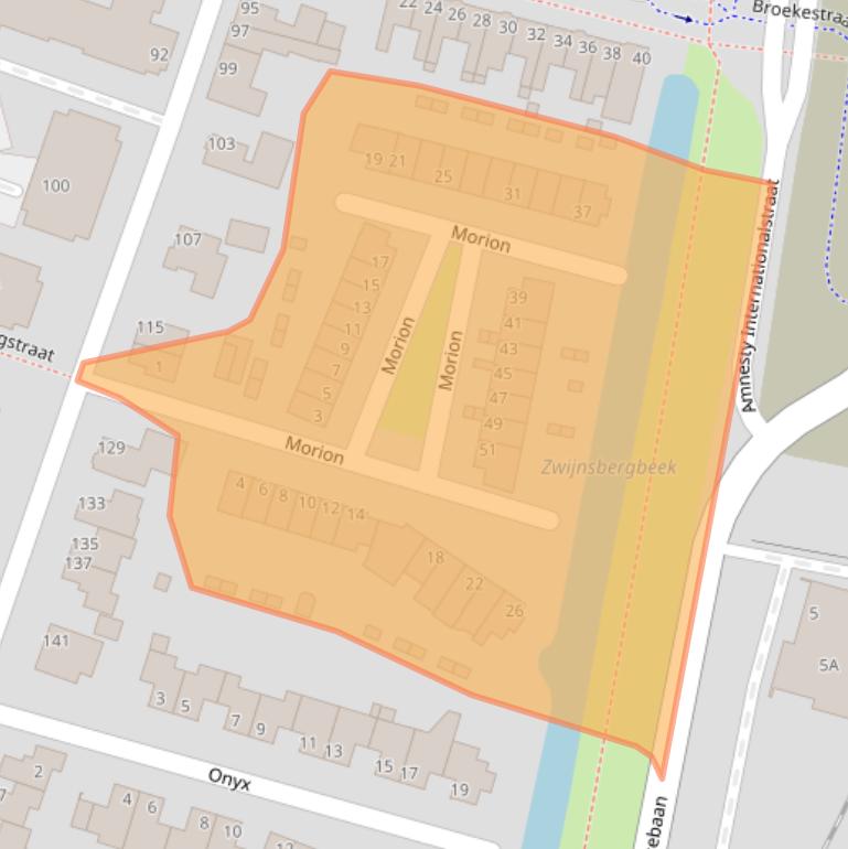 Kaart van postcodegebied 5912PX.