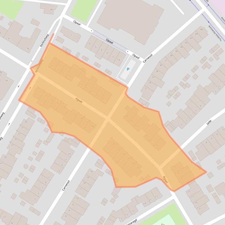 Kaart van postcodegebied 5912SE.