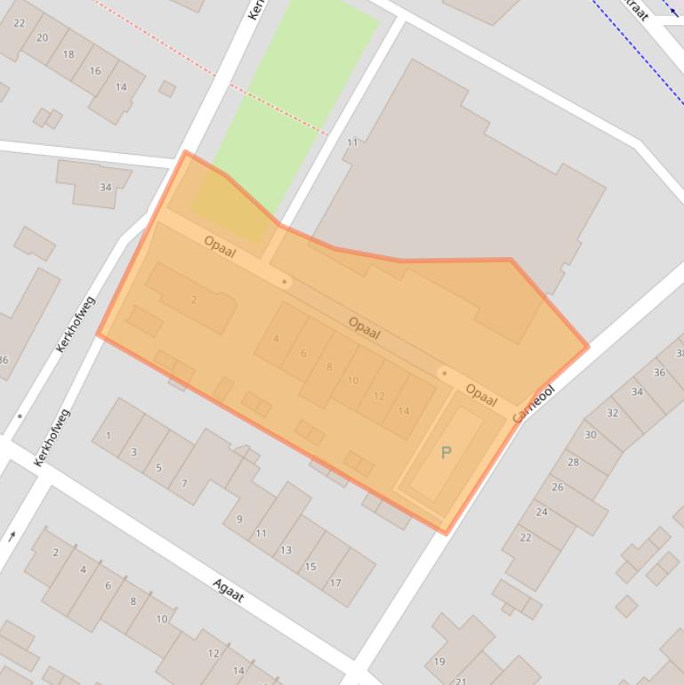 Kaart van postcodegebied 5912SH.