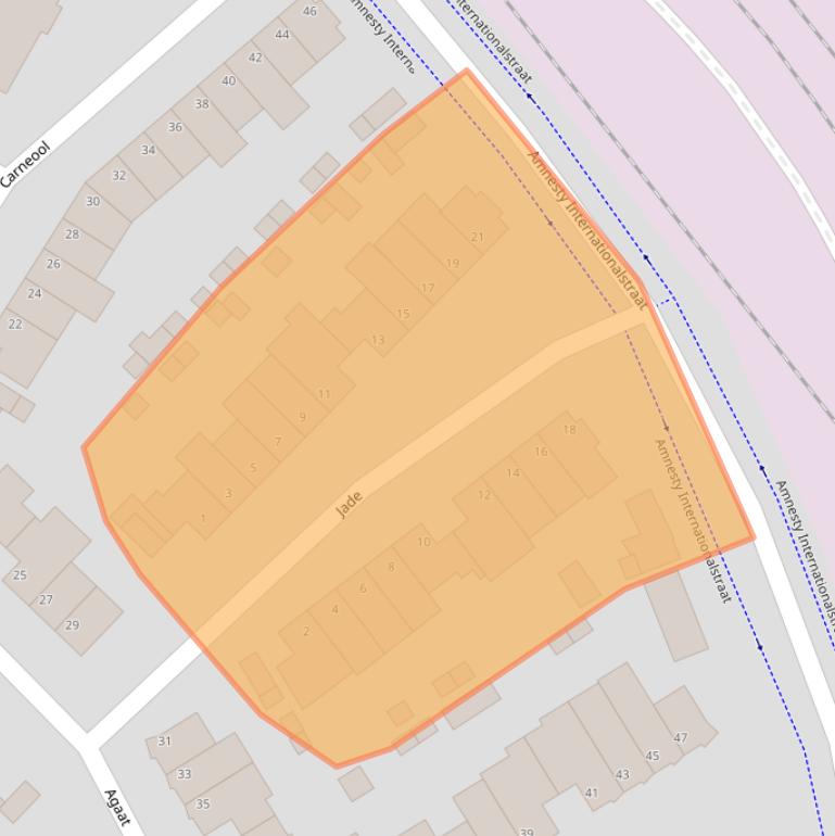 Kaart van postcodegebied 5912SJ.