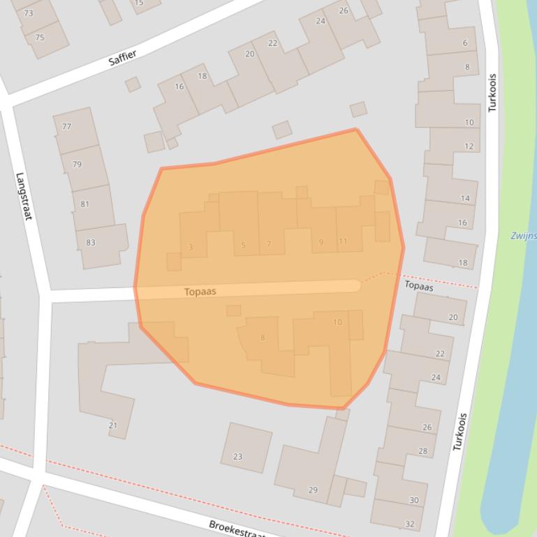 Kaart van postcodegebied 5912SL.