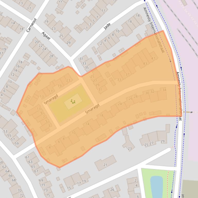 Kaart van postcodegebied 5912SM.