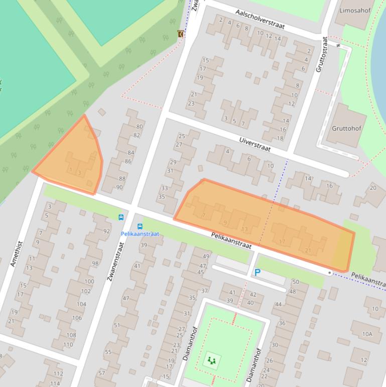 Kaart van postcodegebied 5912TA.