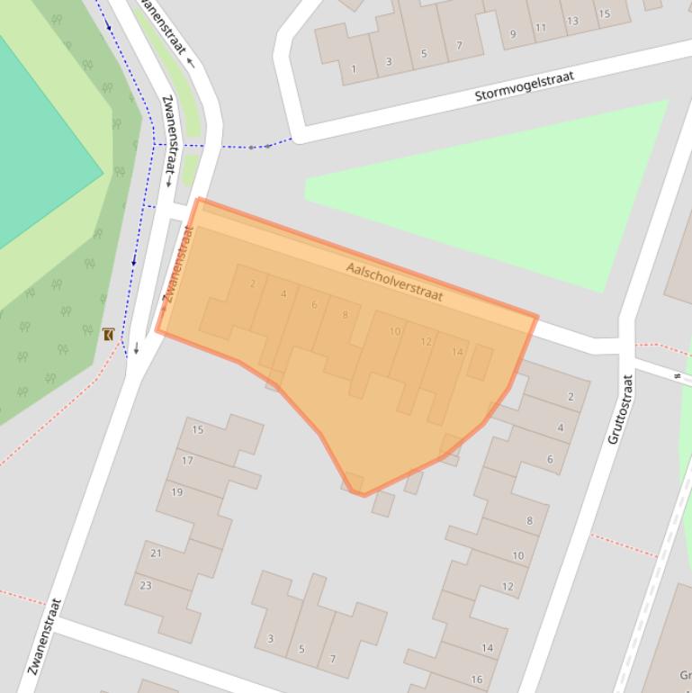 Kaart van postcodegebied 5912TL.