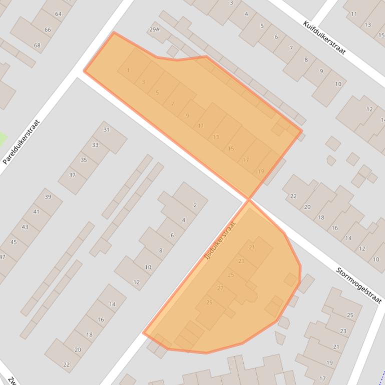 Kaart van postcodegebied 5912TX.