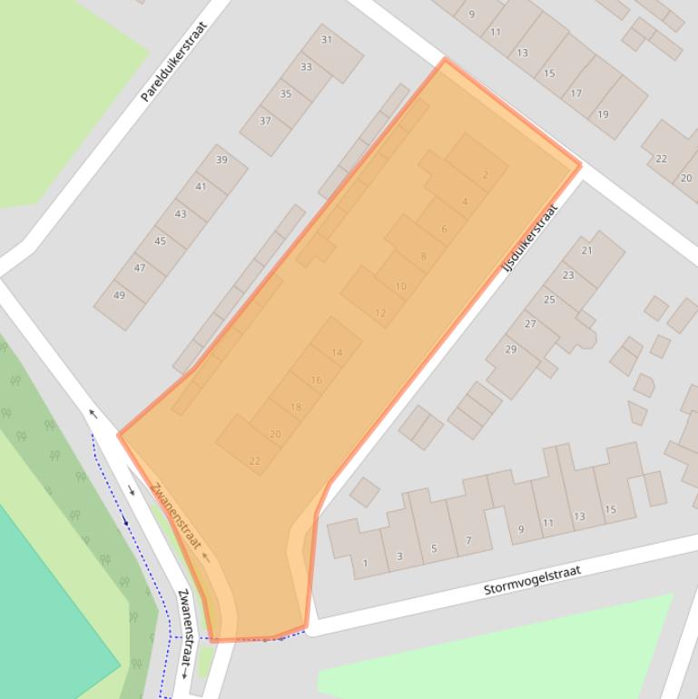 Kaart van postcodegebied 5912TZ.