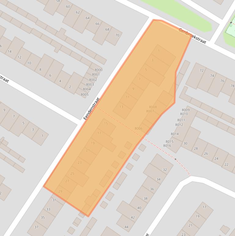 Kaart van postcodegebied 5912VE.