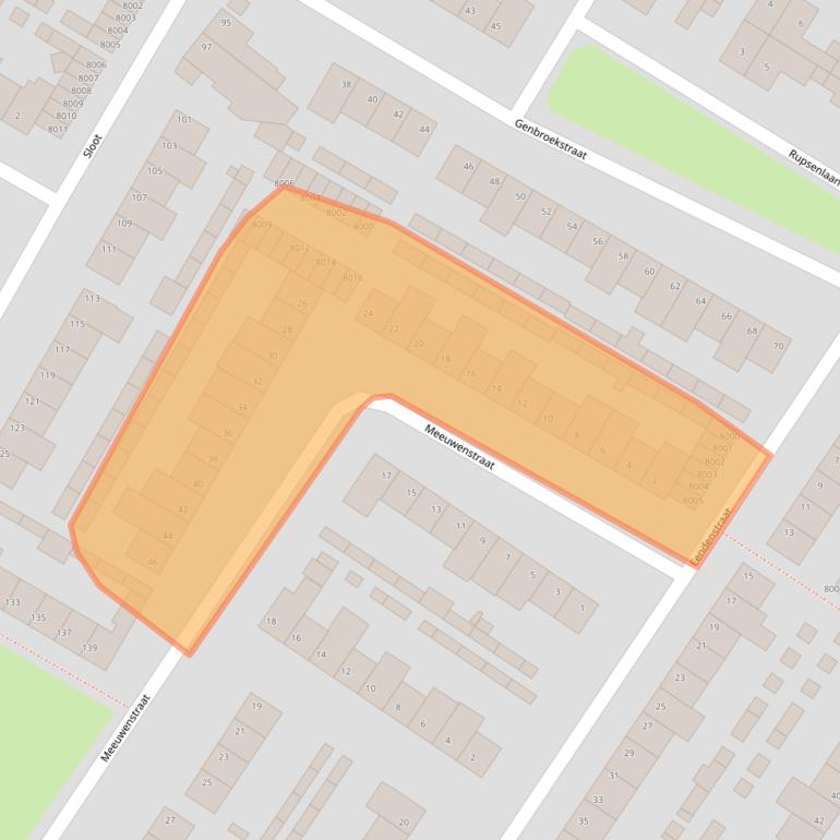 Kaart van postcodegebied 5912VK.