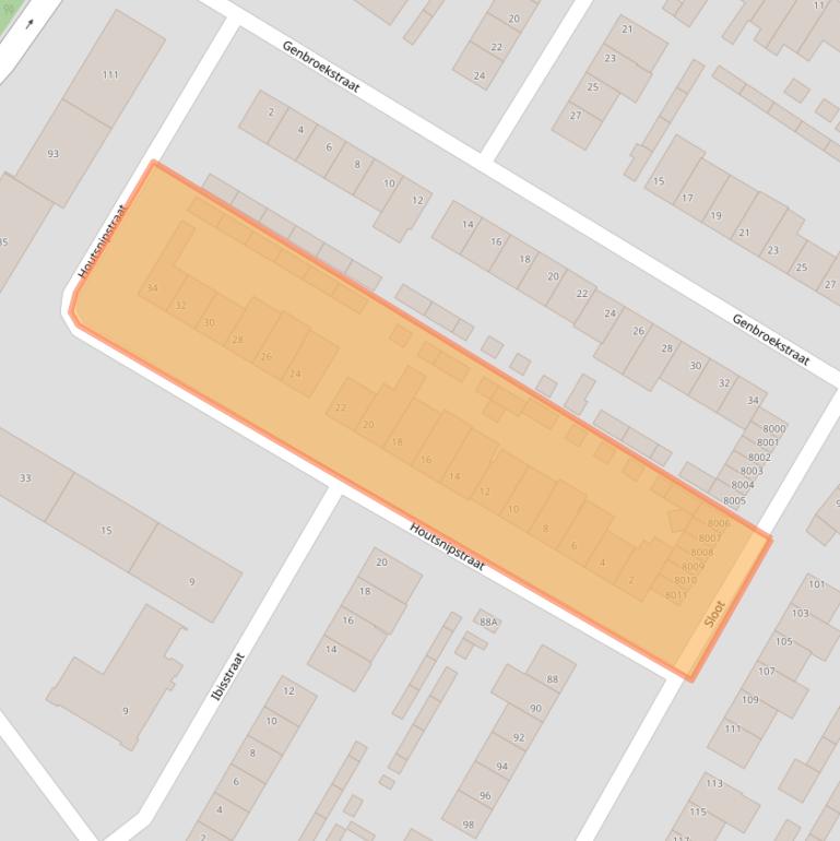 Kaart van postcodegebied 5912VN.