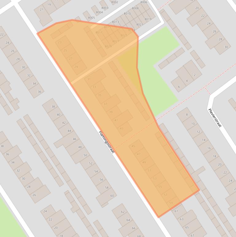 Kaart van postcodegebied 5912XG.