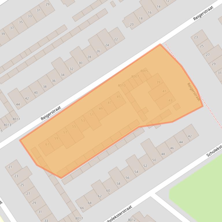 Kaart van postcodegebied 5912XM.