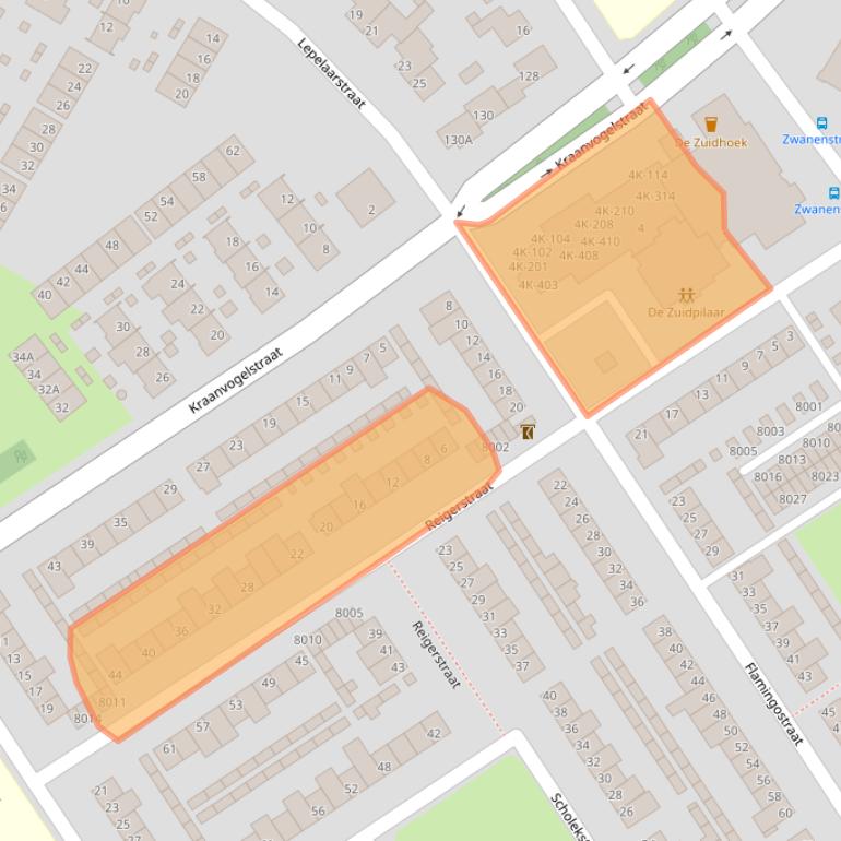 Kaart van postcodegebied 5912XN.