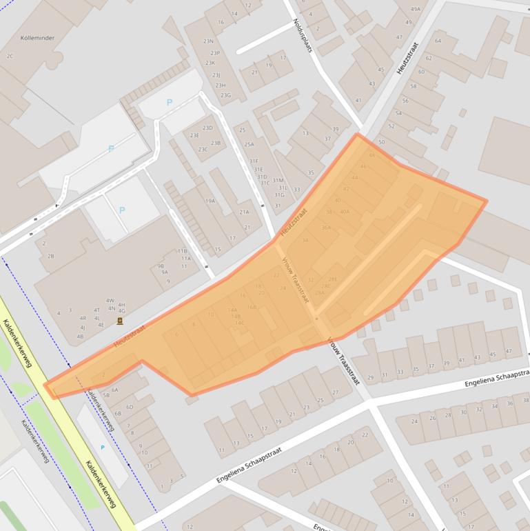 Kaart van postcodegebied 5913AK.