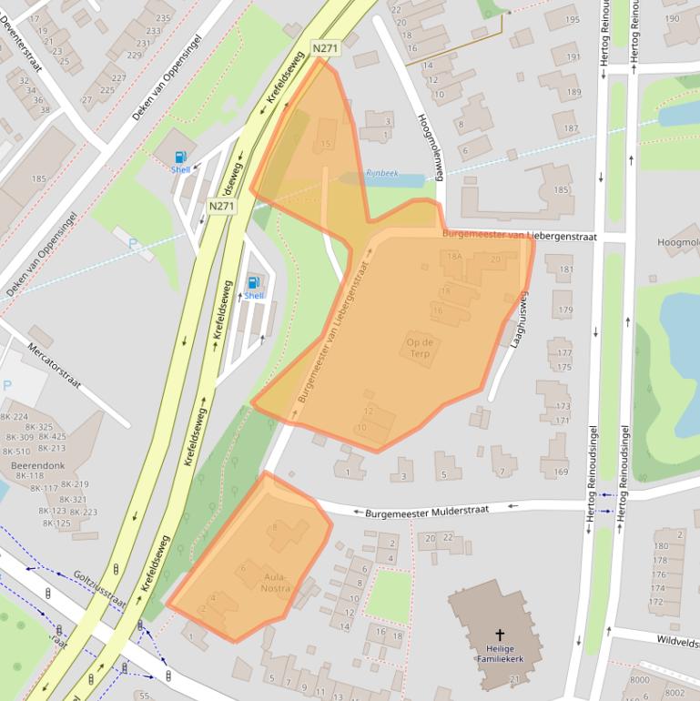 Kaart van postcodegebied 5913AT.