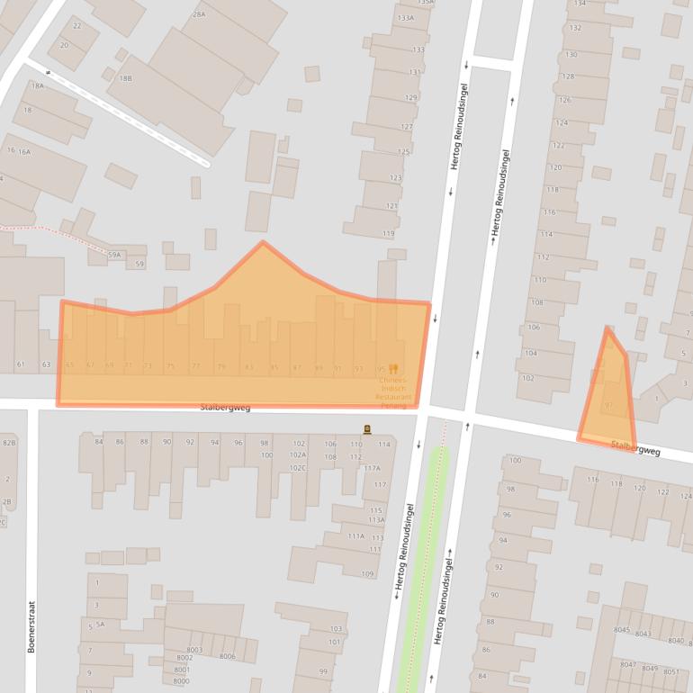Kaart van postcodegebied 5913BK.