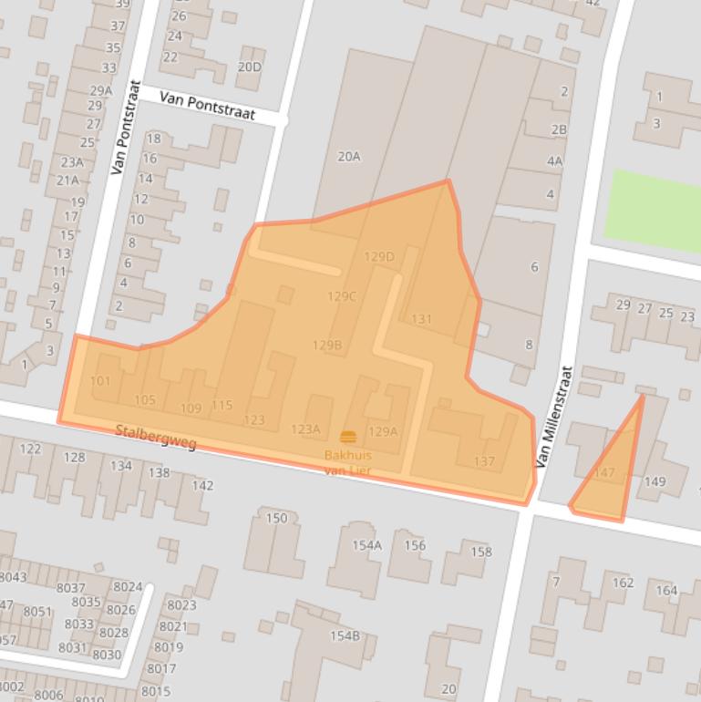 Kaart van postcodegebied 5913BL.