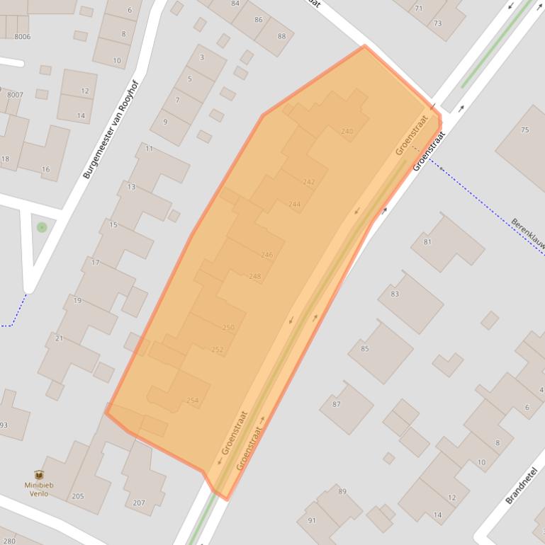 Kaart van postcodegebied 5913CJ.