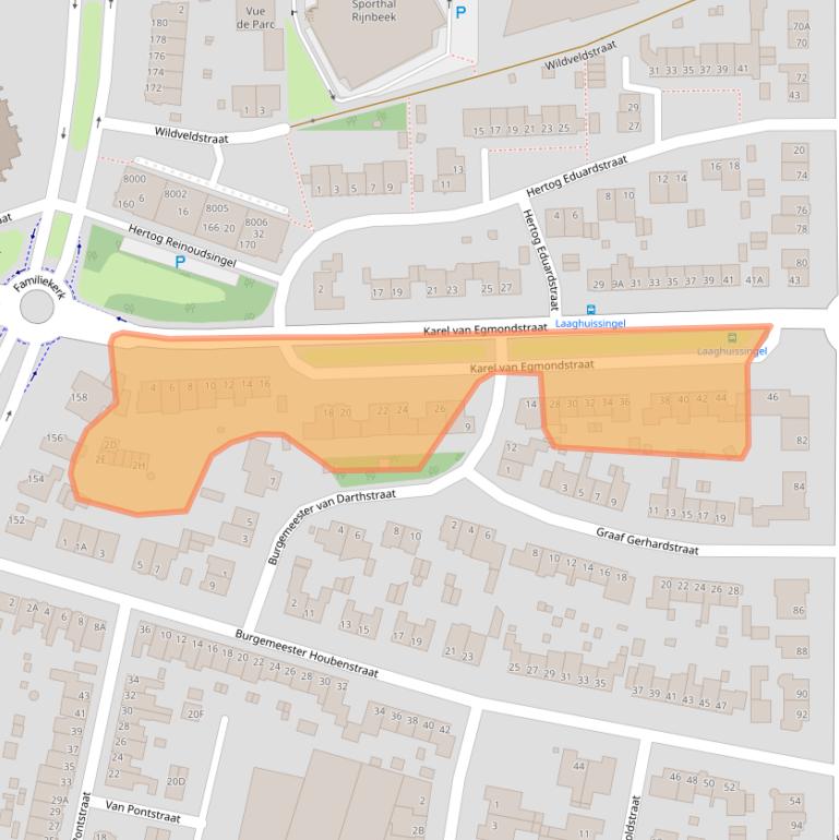 Kaart van postcodegebied 5913CN.