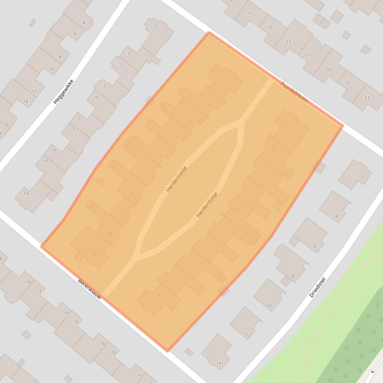 Kaart van postcodegebied 5913DK.