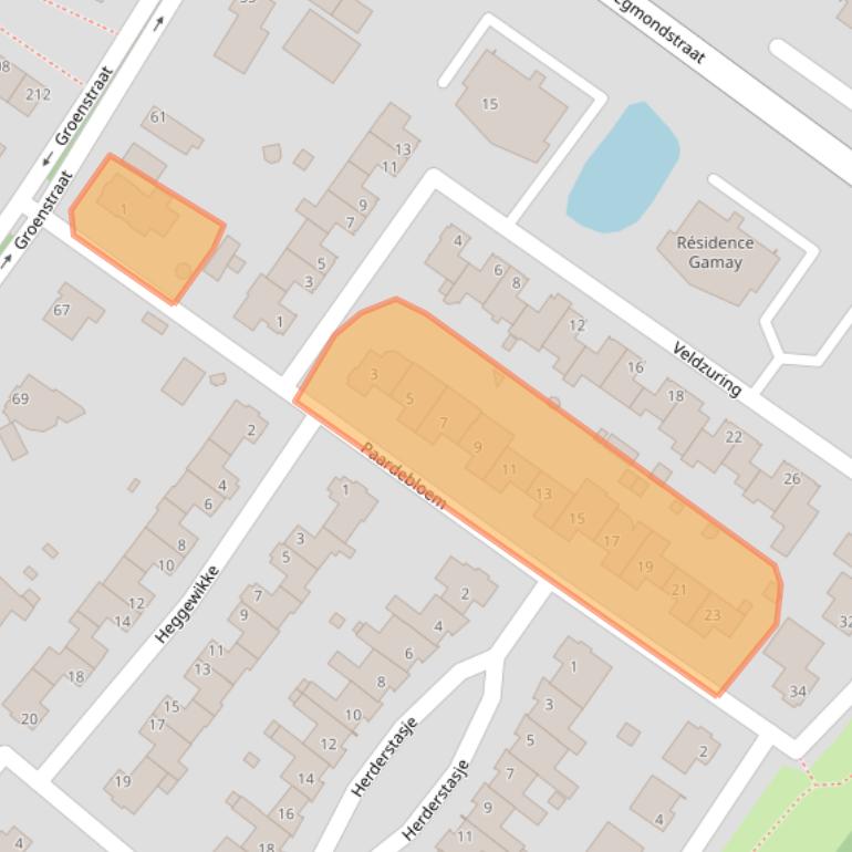 Kaart van postcodegebied 5913DP.