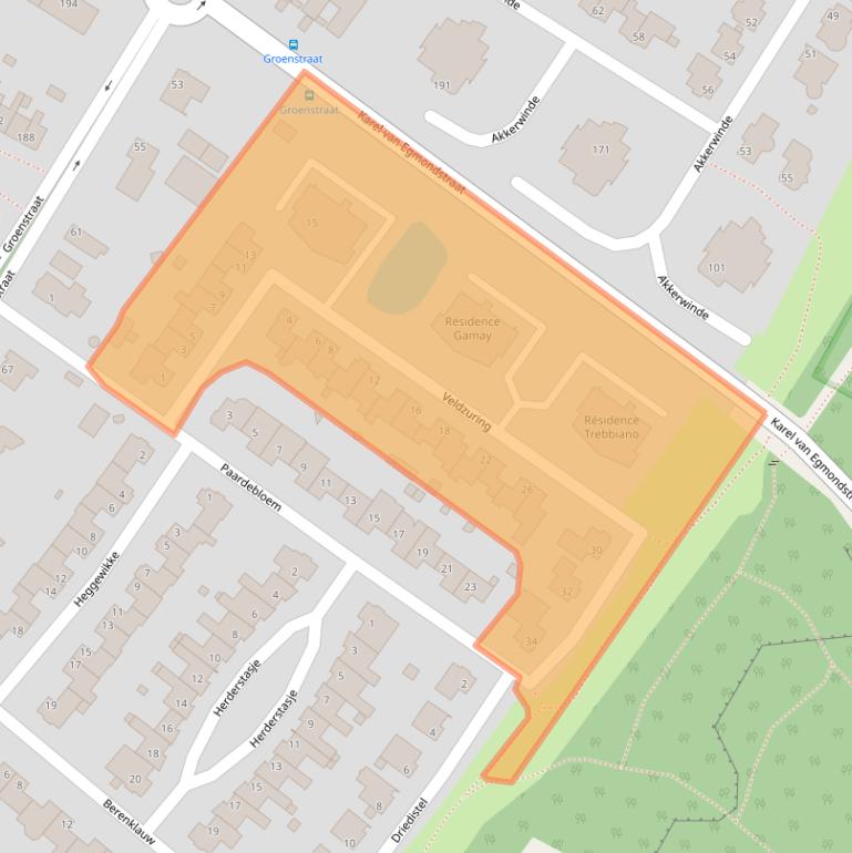 Kaart van postcodegebied 5913DR.