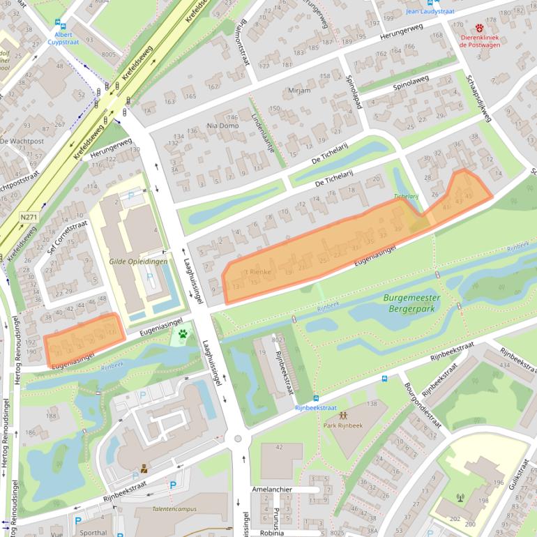 Kaart van postcodegebied 5913GK.