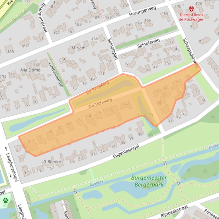 Kaart van postcodegebied 5913GS.