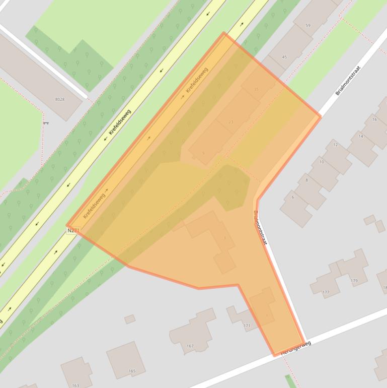 Kaart van postcodegebied 5913HE.