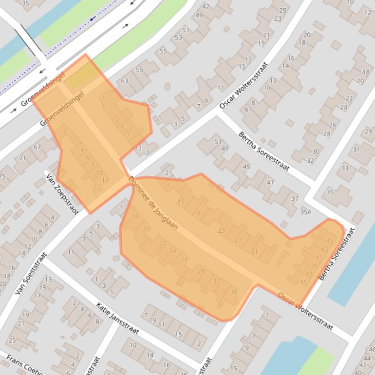 Kaart van postcodegebied 5913RL.