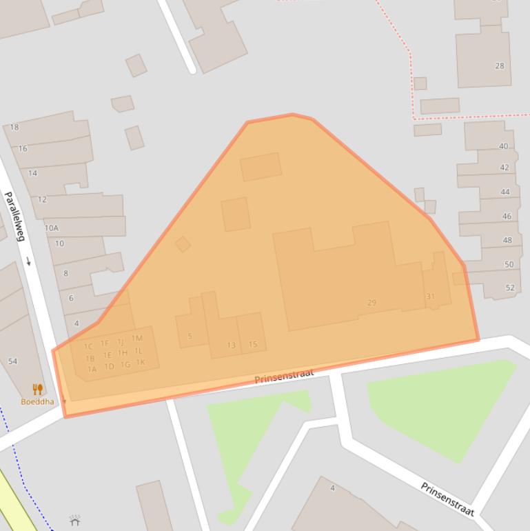 Kaart van postcodegebied 5913SV.